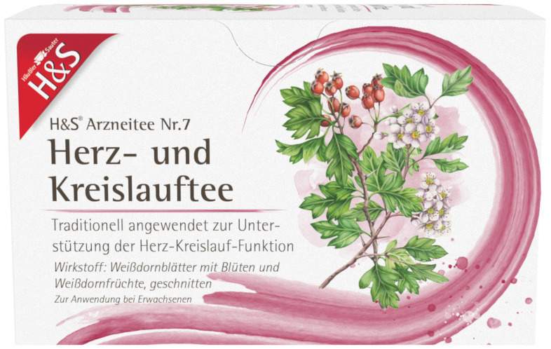 H&S Herz Kreislauf Tee Filterbeutel 20 Filterbeutel