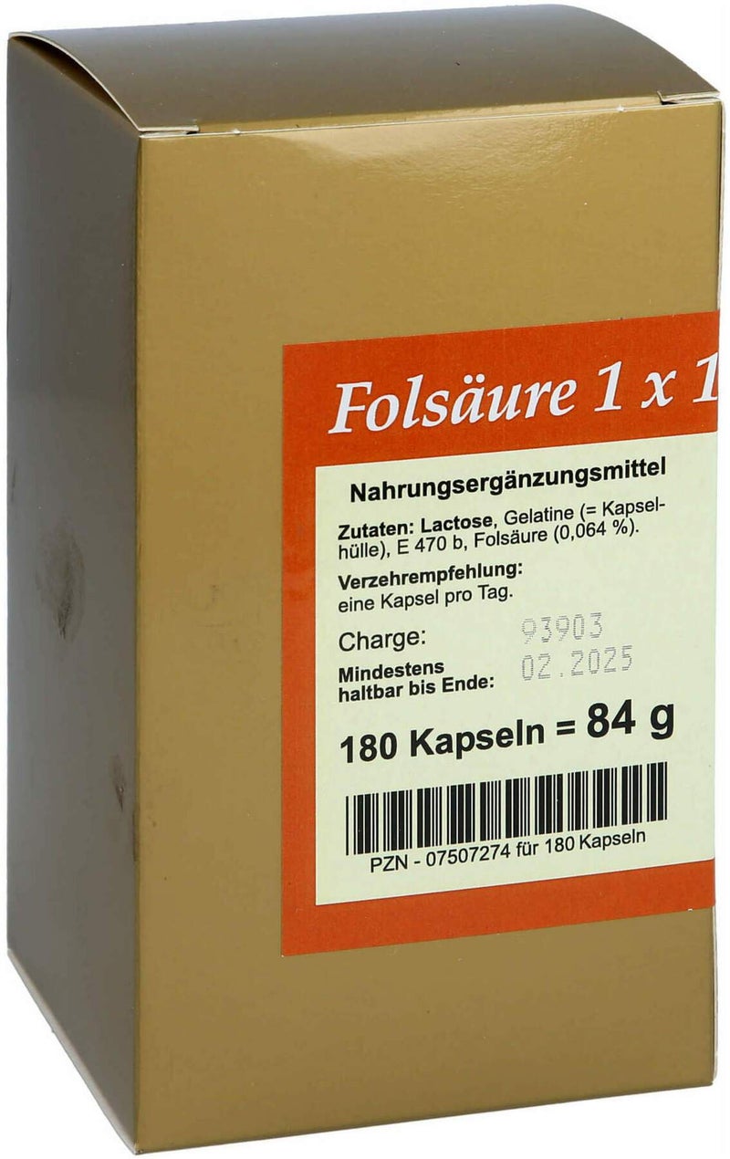 Folsäure 1x1 Pro Tag Kapseln