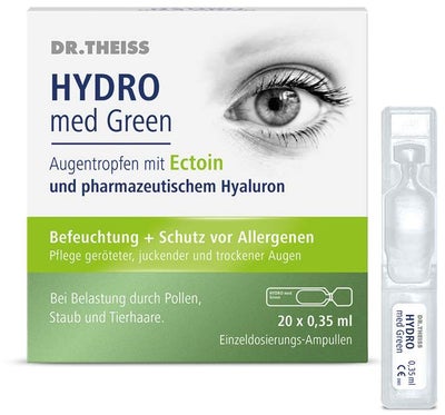 Dr.Theiss Hydro med Green Augentropfen 20 x 0,35 ml Einzeldosispipetten