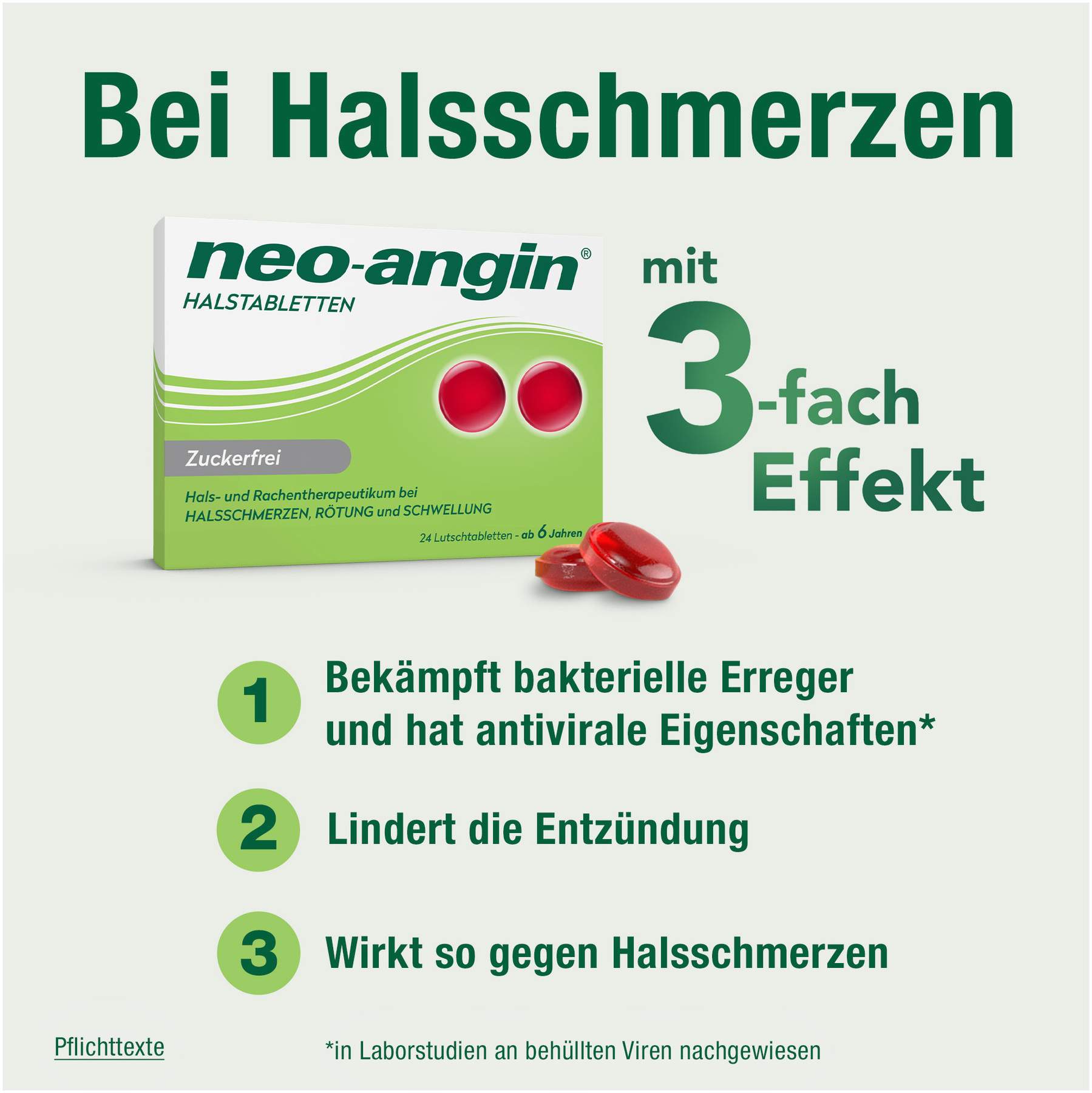 neo angin Halstabletten zuckerfrei 24 Lutschtabletten