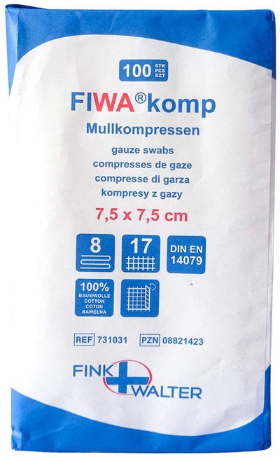Mullkompressen 5x5 cm Unsteril 12fach