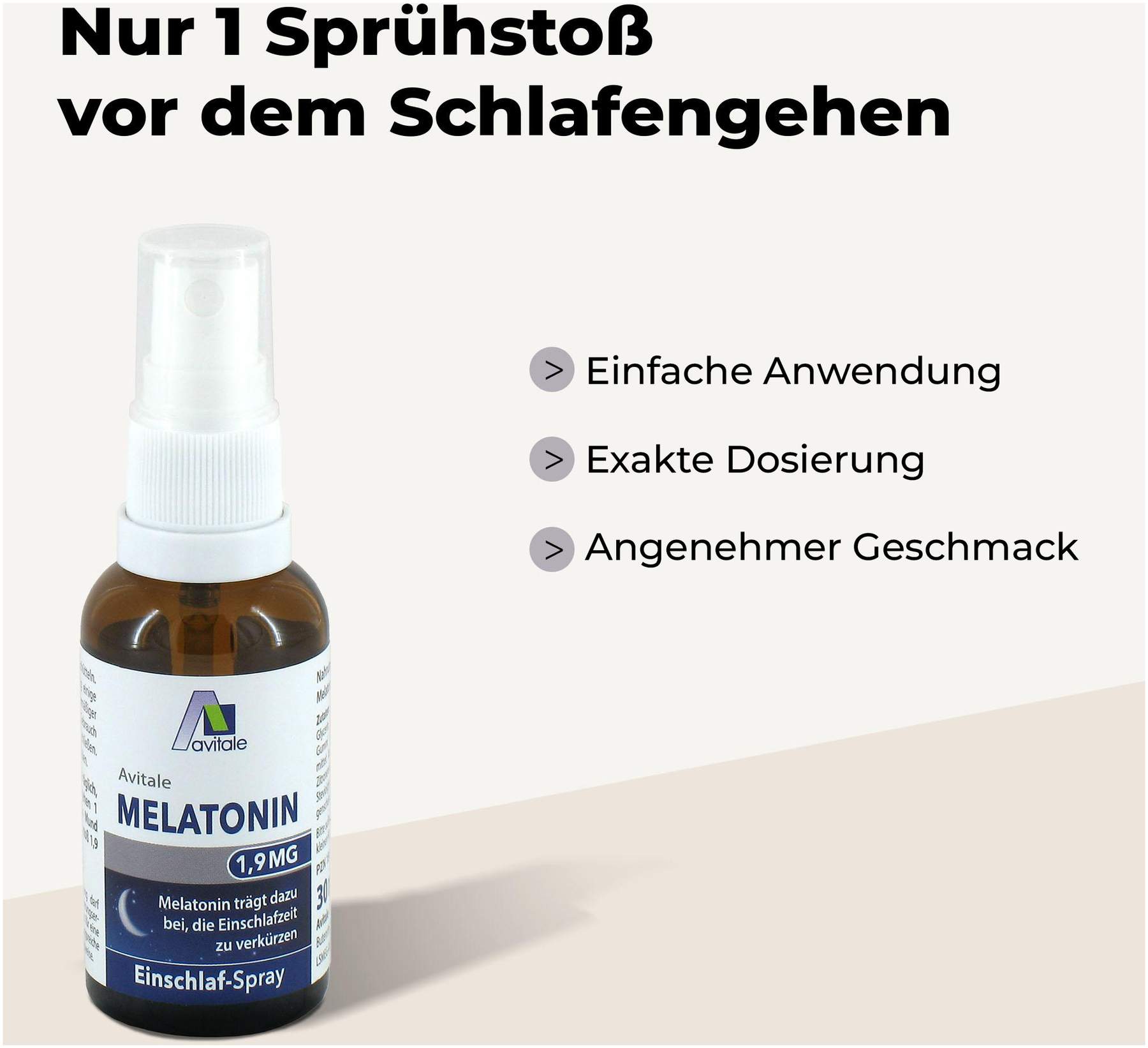 Melatonin 1,9 mg Einschlaf-Spray 30 ml