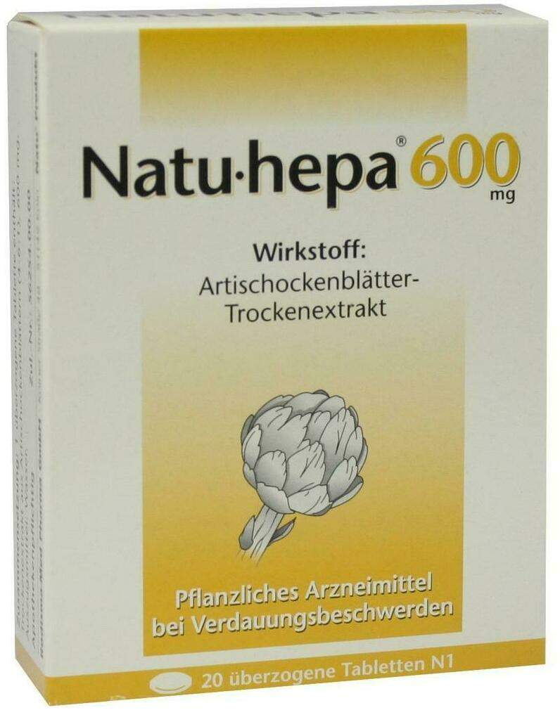Natu Hepa 600 mg 20 Überzogene Tabletten