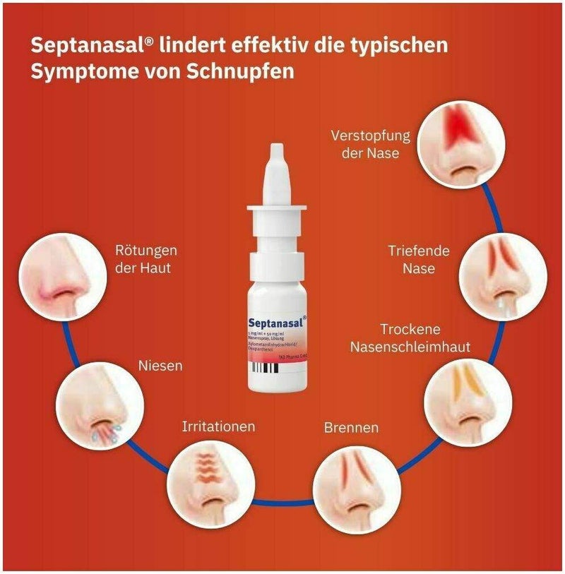 Septanasal 1 mg Je ml + 50 mg Je ml 10 ml Nasenspray