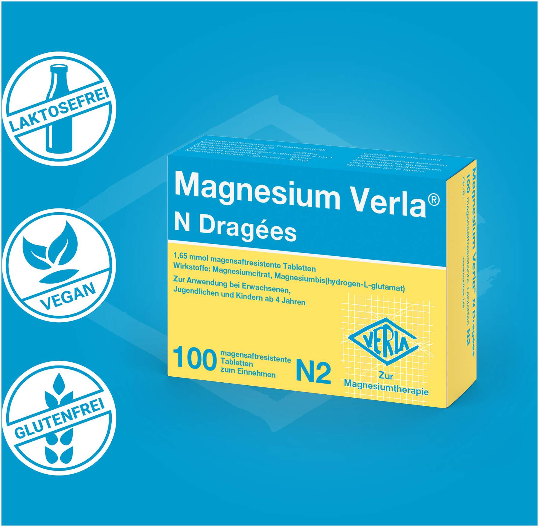 Magnesium Verla N 10 x 100 Dragees