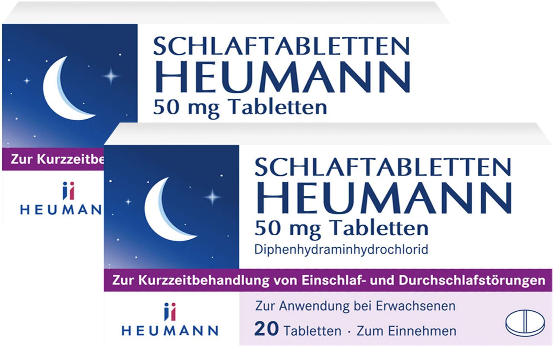 Schlaftabletten Heumann 50 mg 2 x 20 Tabletten
