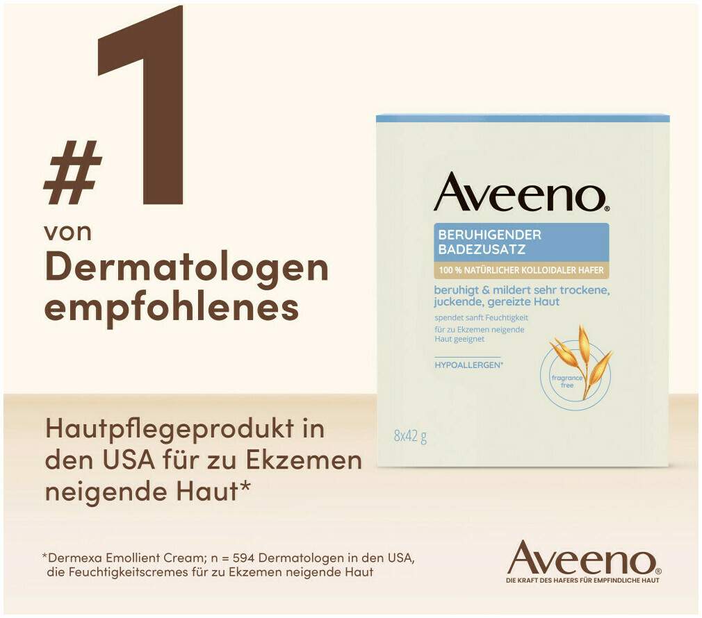 Aveeno Beruhigender Badezusatz 8 x 42 g