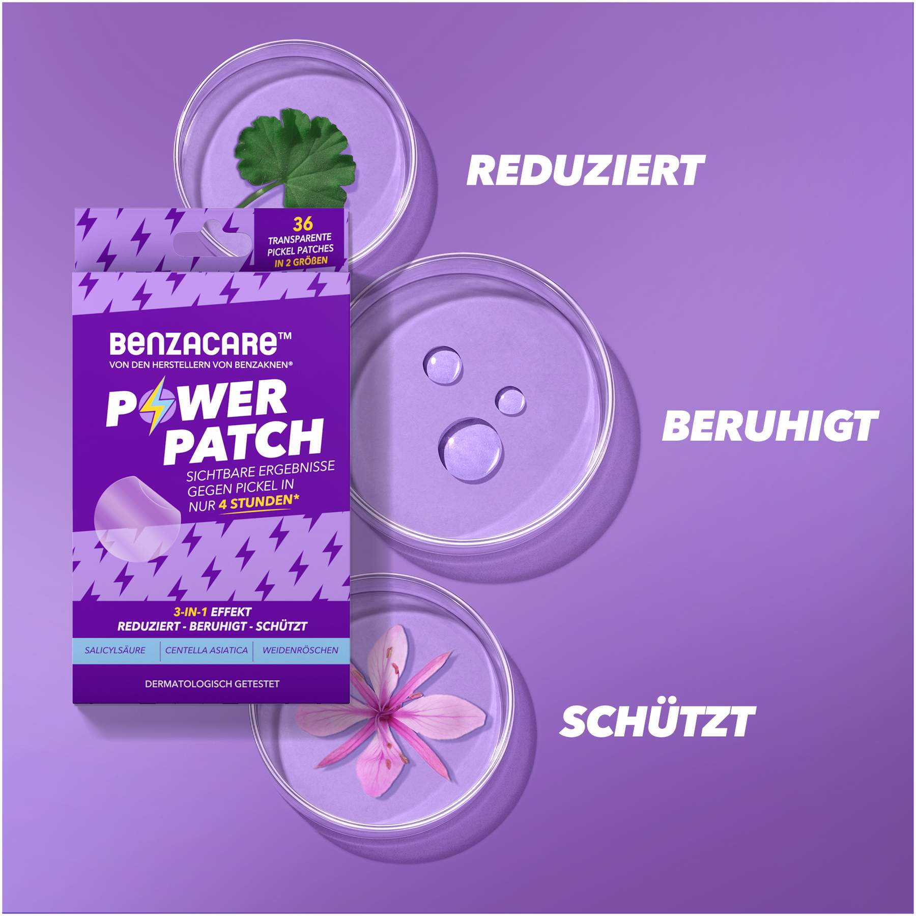 Benzacare Power Patch gegen Pickel 36 Pflaster