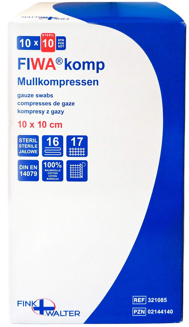 Mullkompressen 10x10 cm Steril 16fach