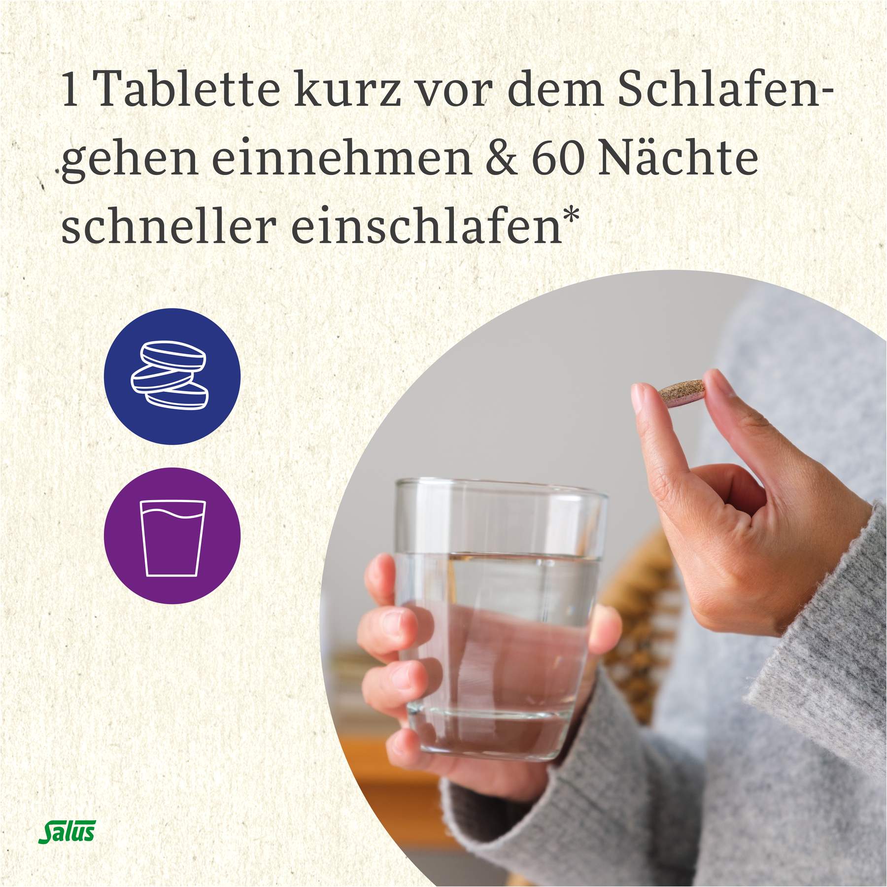 Neuro Sleep Melatonin 2-Phasen Tabletten Salus 60 Stück