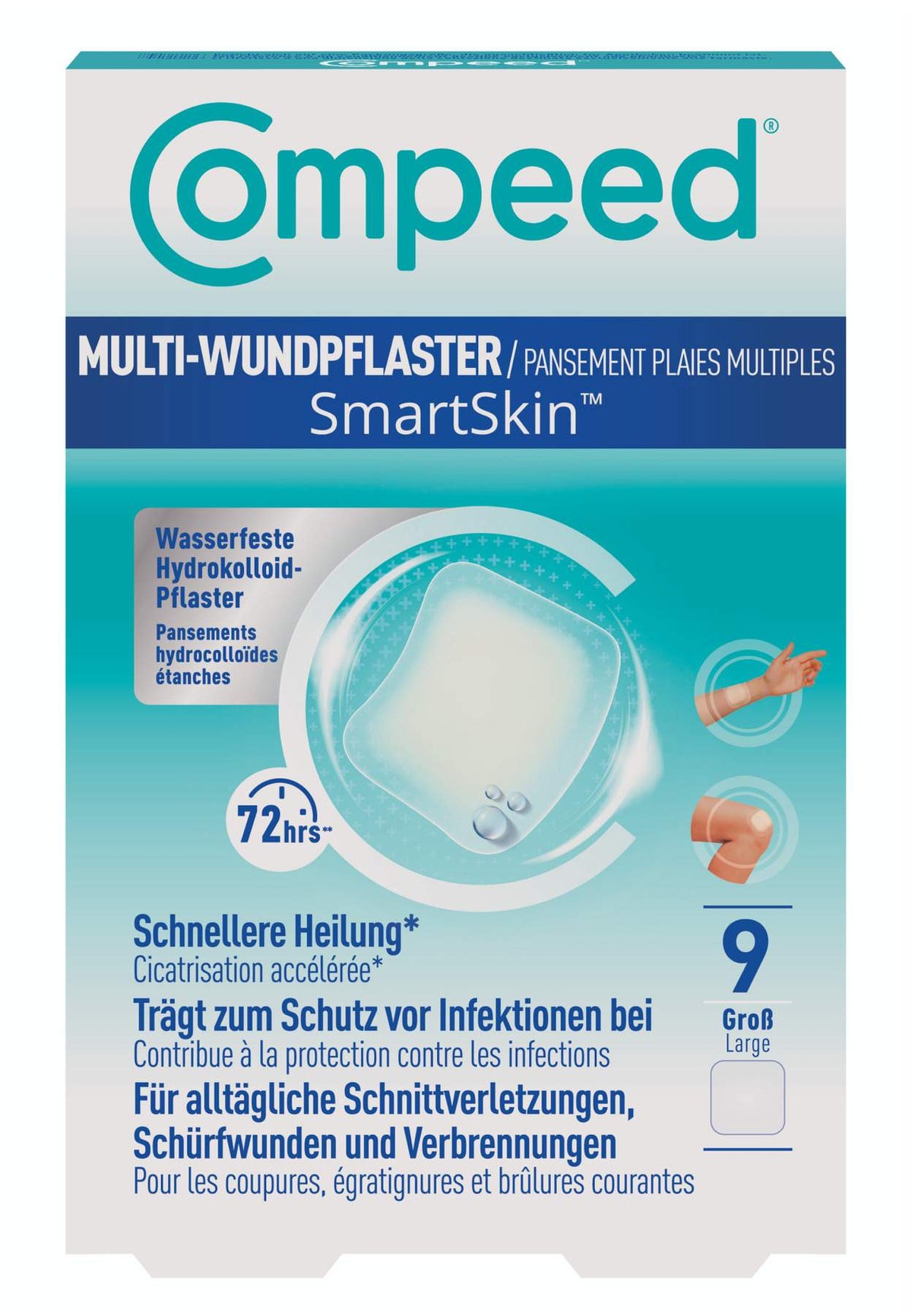 Compeed Multi-Wundpflaster SmartSkin groß 9 Stück