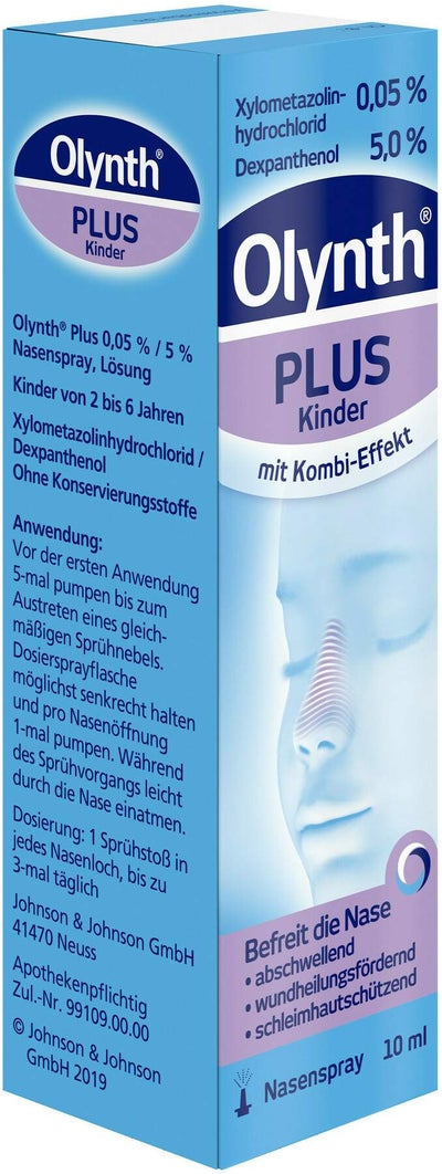 Olynth Plus 0,05 % und 5 % für Kinder Nasenspray 10 ml