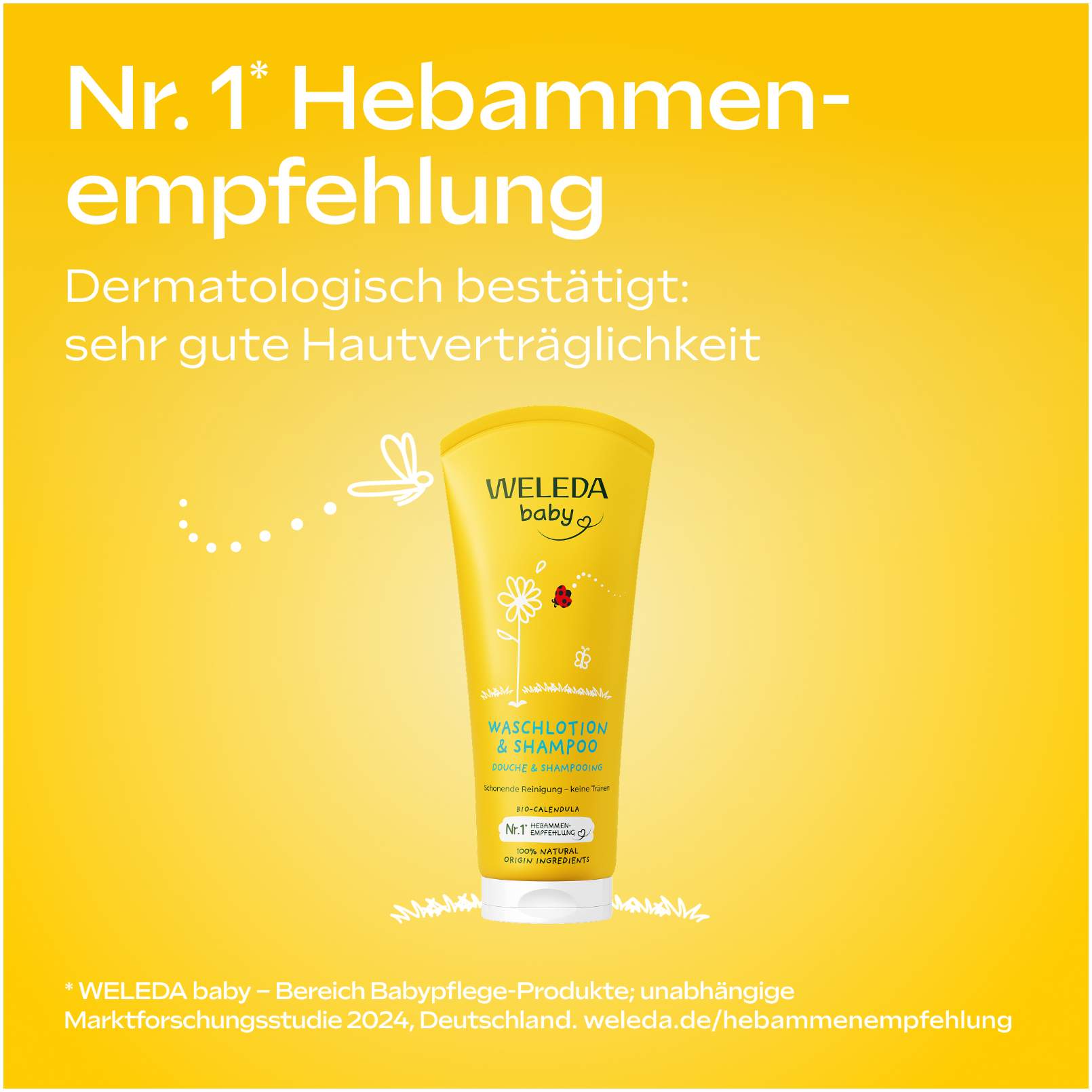 Weleda Baby Waschlotion & Shampoo Calendula 400 ml