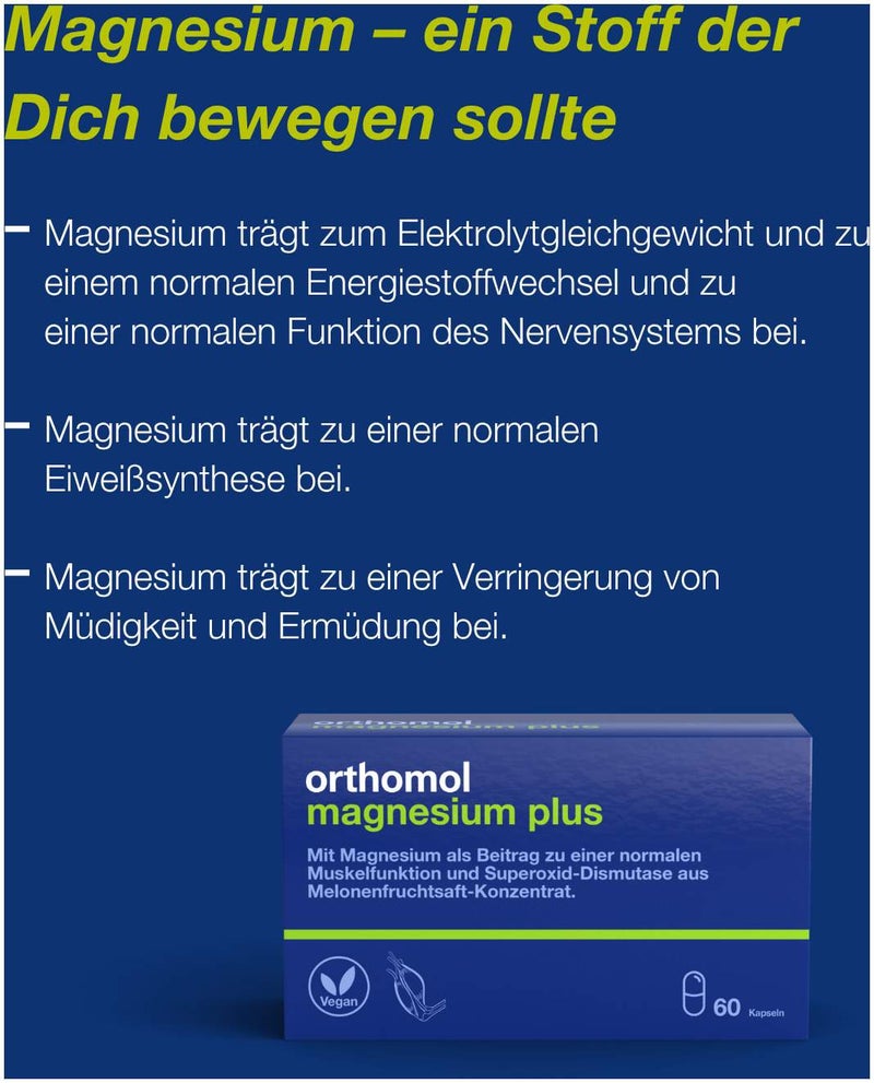 Orthomol Magnesium Plus 60 Kapseln