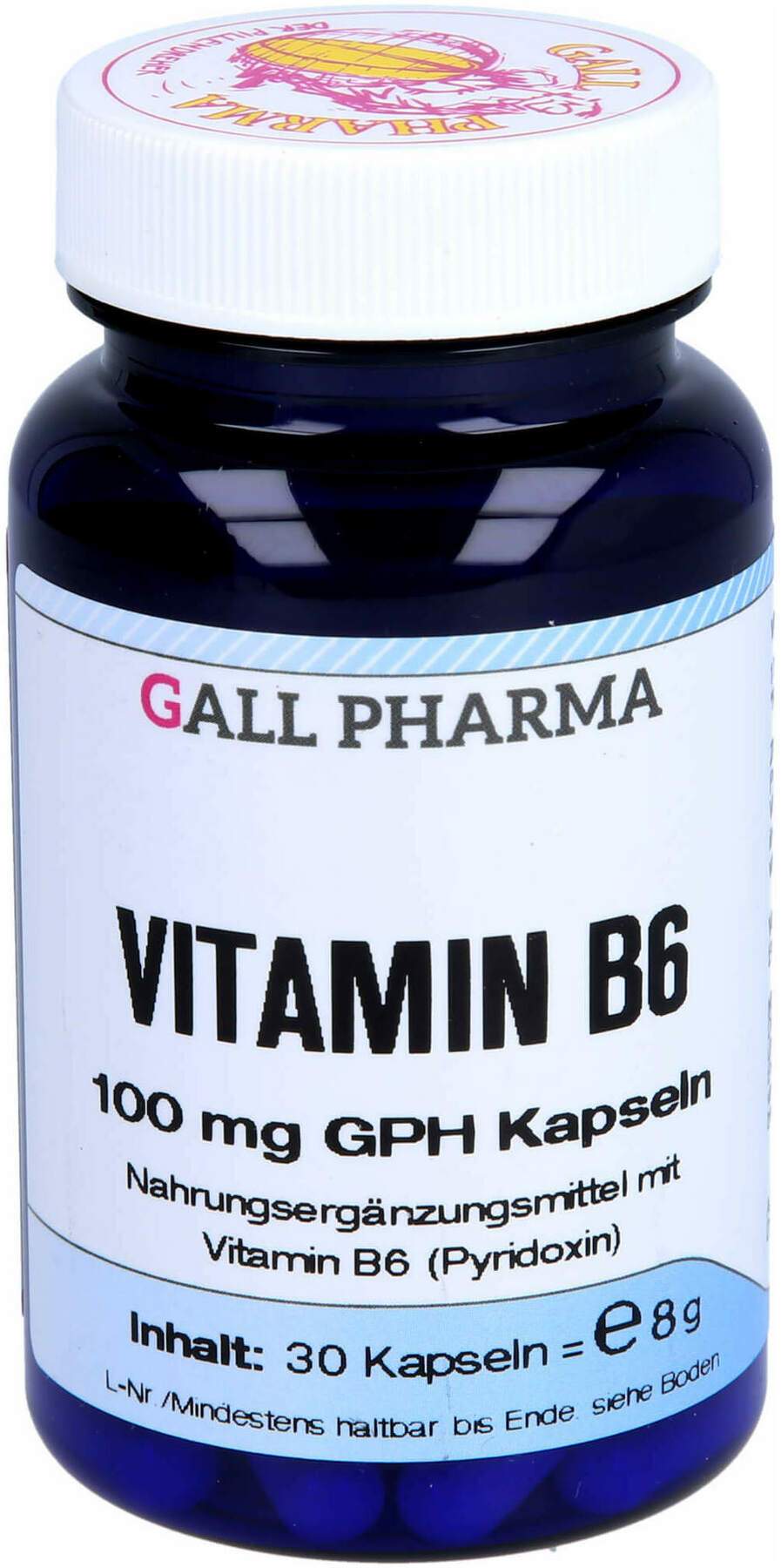 Vitamin B6 100 mg Gph Kapseln 30 Stück