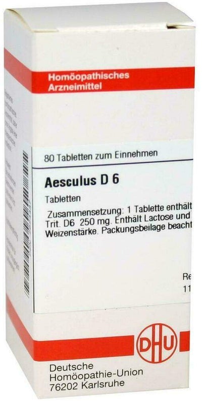 Dhu Aesculus D6 80 Tabletten