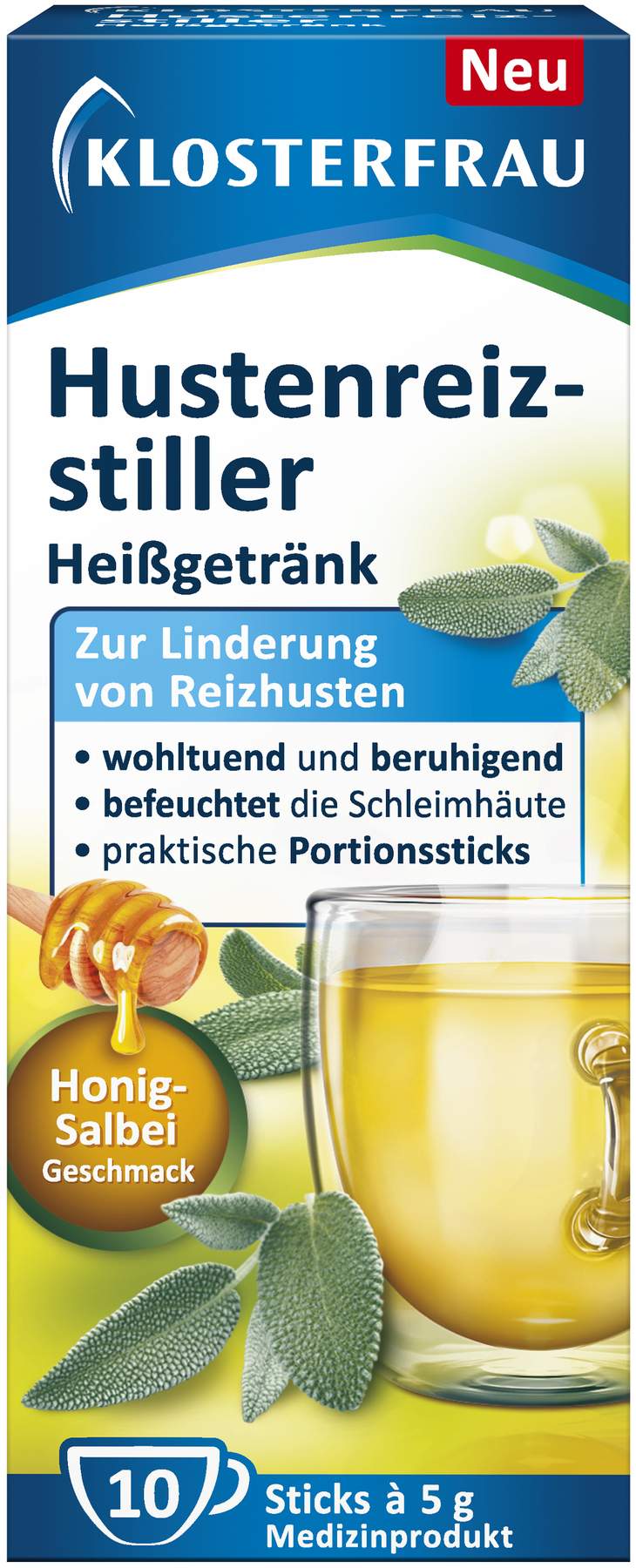 Klosterfrau Hustenreiz-Stiller Heißgetränk 10 Sticks a 5 g