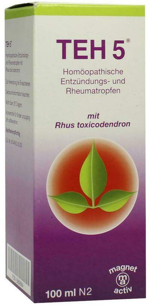 Teh 5 Tropfen Homöopatische Entzündungs- und Rheumatropfen 100...