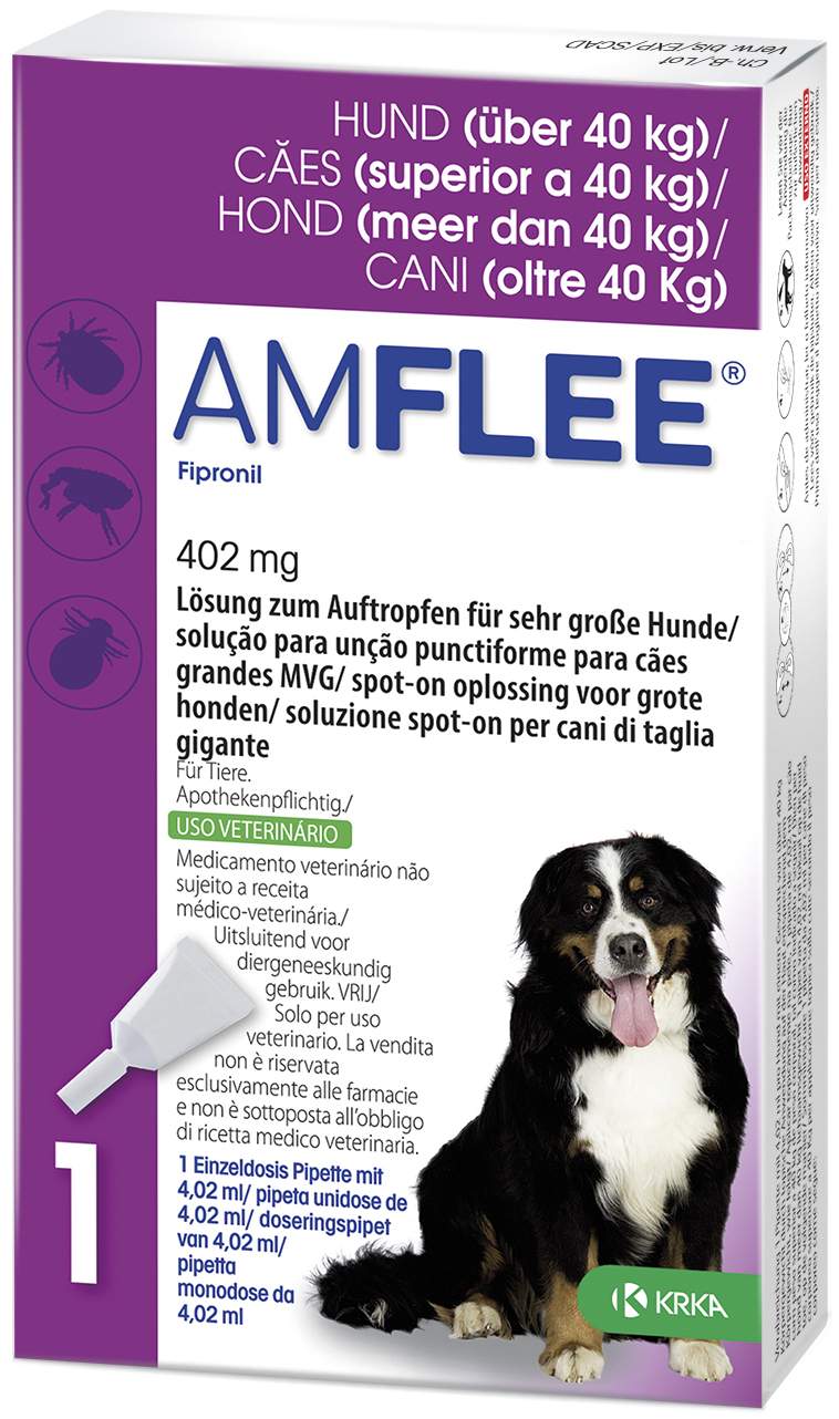 Amflee 402 mg Spot-On Lösung Für Sehr Große Hunde 40 - 60 KG 3...