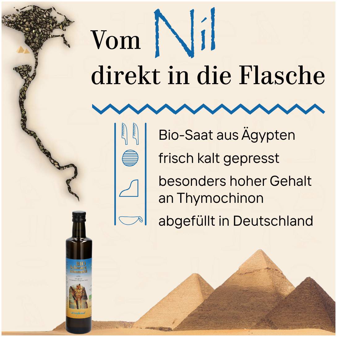 Schwarzkümmel Bio Ägypt. Öl 500 ml