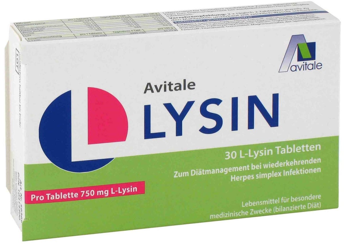 L-Lysin 750 mg 90 Tabletten