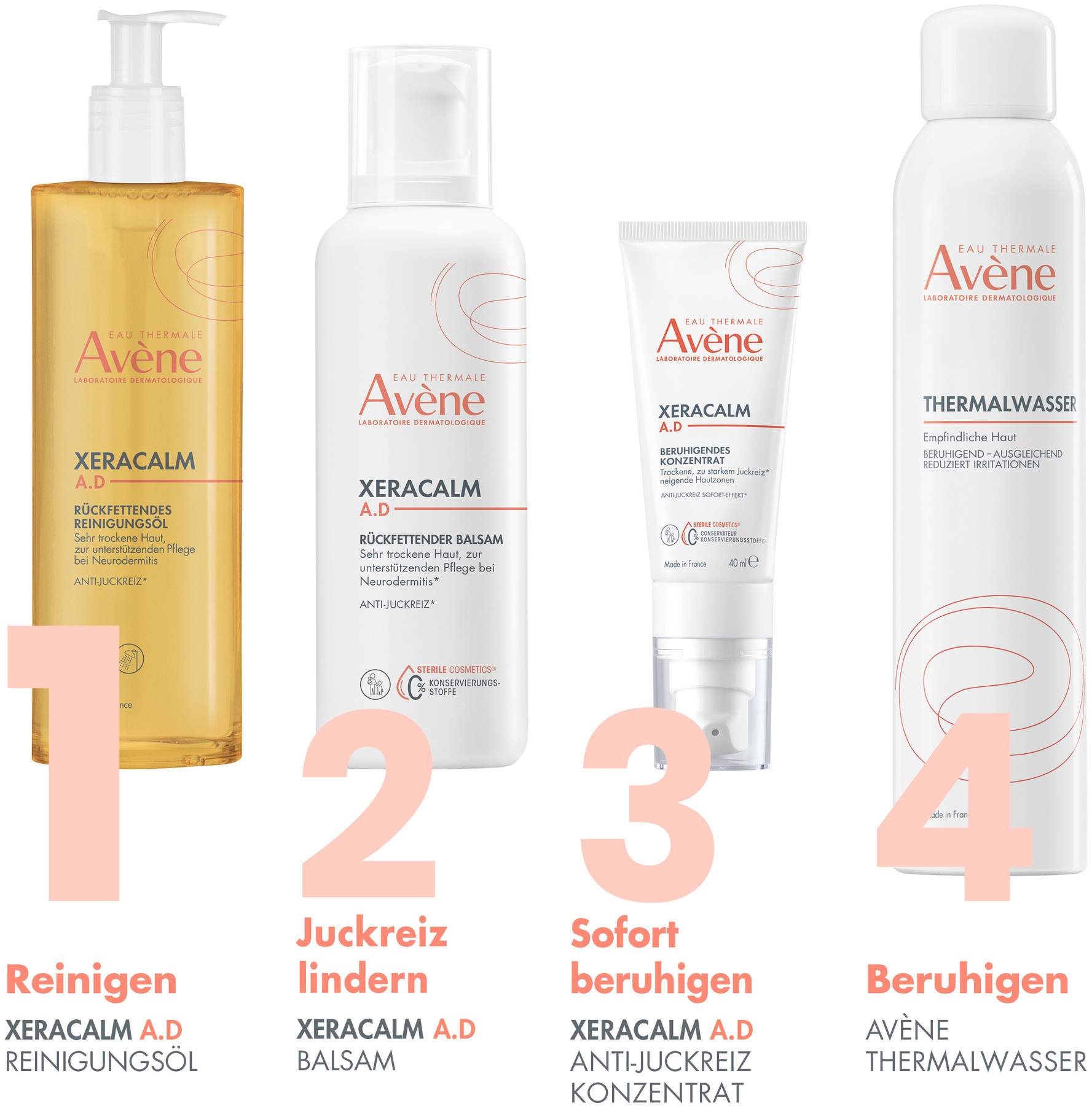 Avene Xeracalm A.D. rückfettendes Reinigungsöl 400 ml