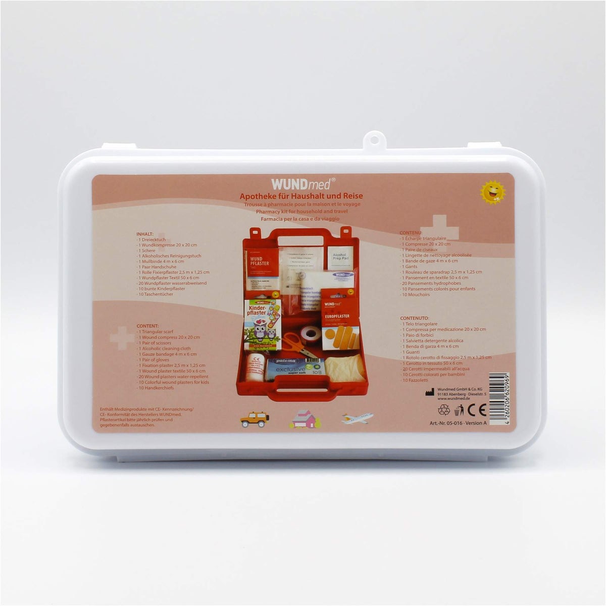 Apotheke für Haushalt und Reise 1 Set