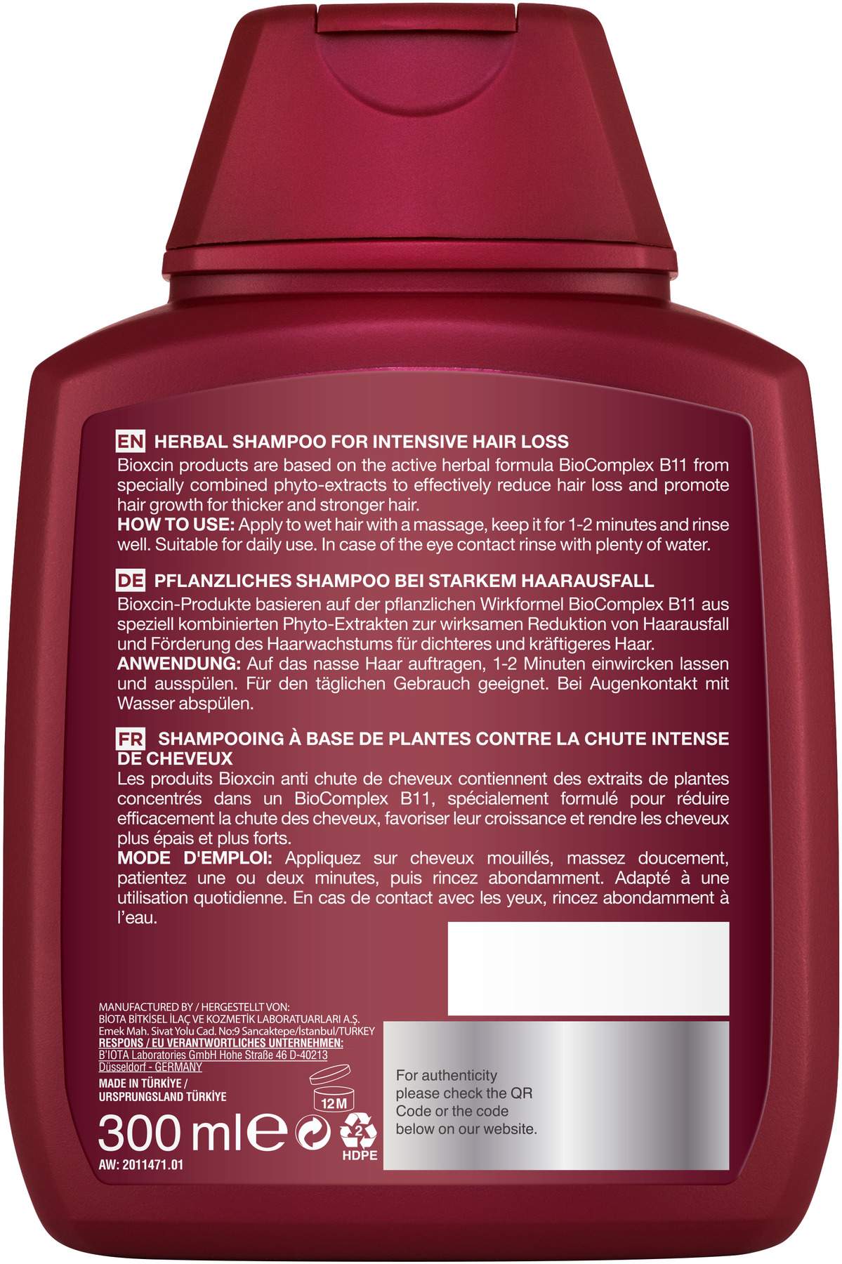 Bioxcin Forte Shampoo 300 ml