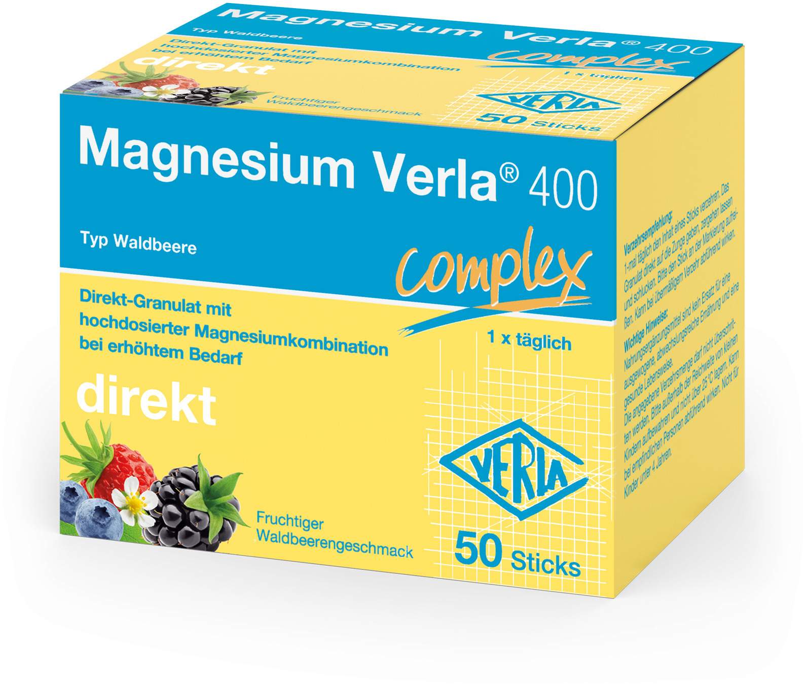 Magnesium Verla 400 Waldbeere Direkt-Granulat