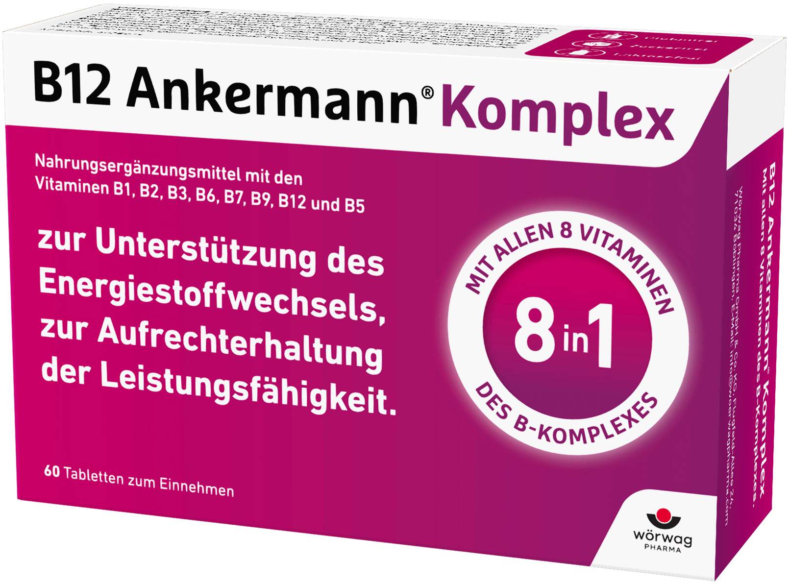 B12 Ankermann Komplex 500 µg 60 überzogene Tabletten