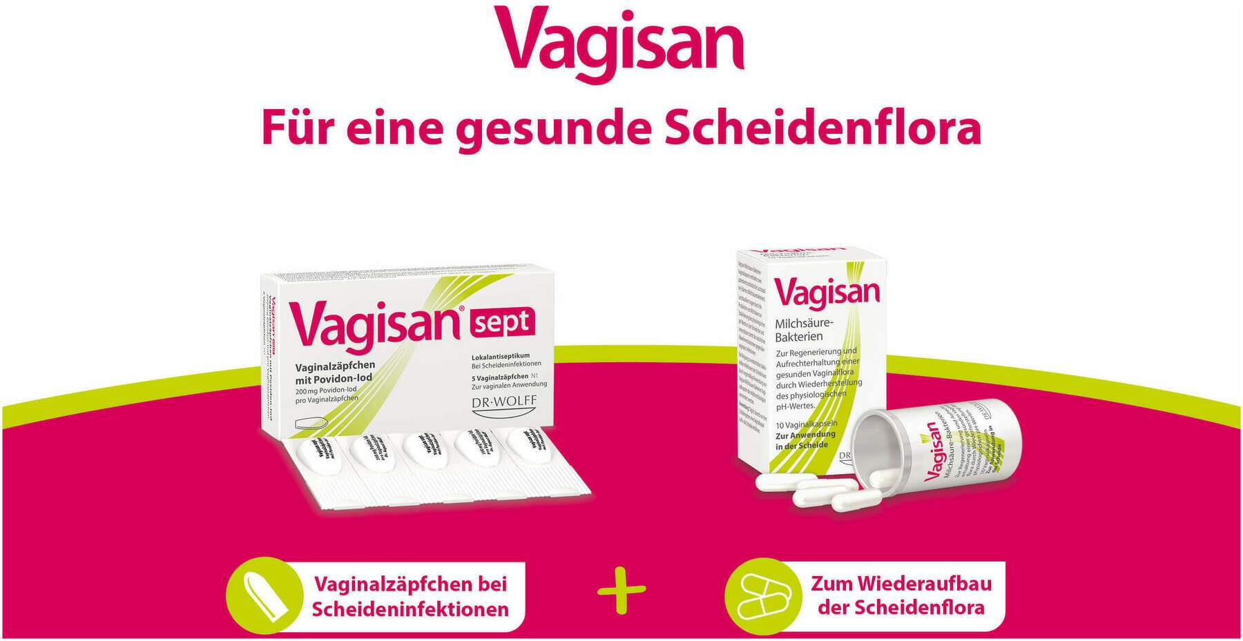 Vagisan Sept Vaginalzäpfchen Mit Povidon-Iod 5 Stück