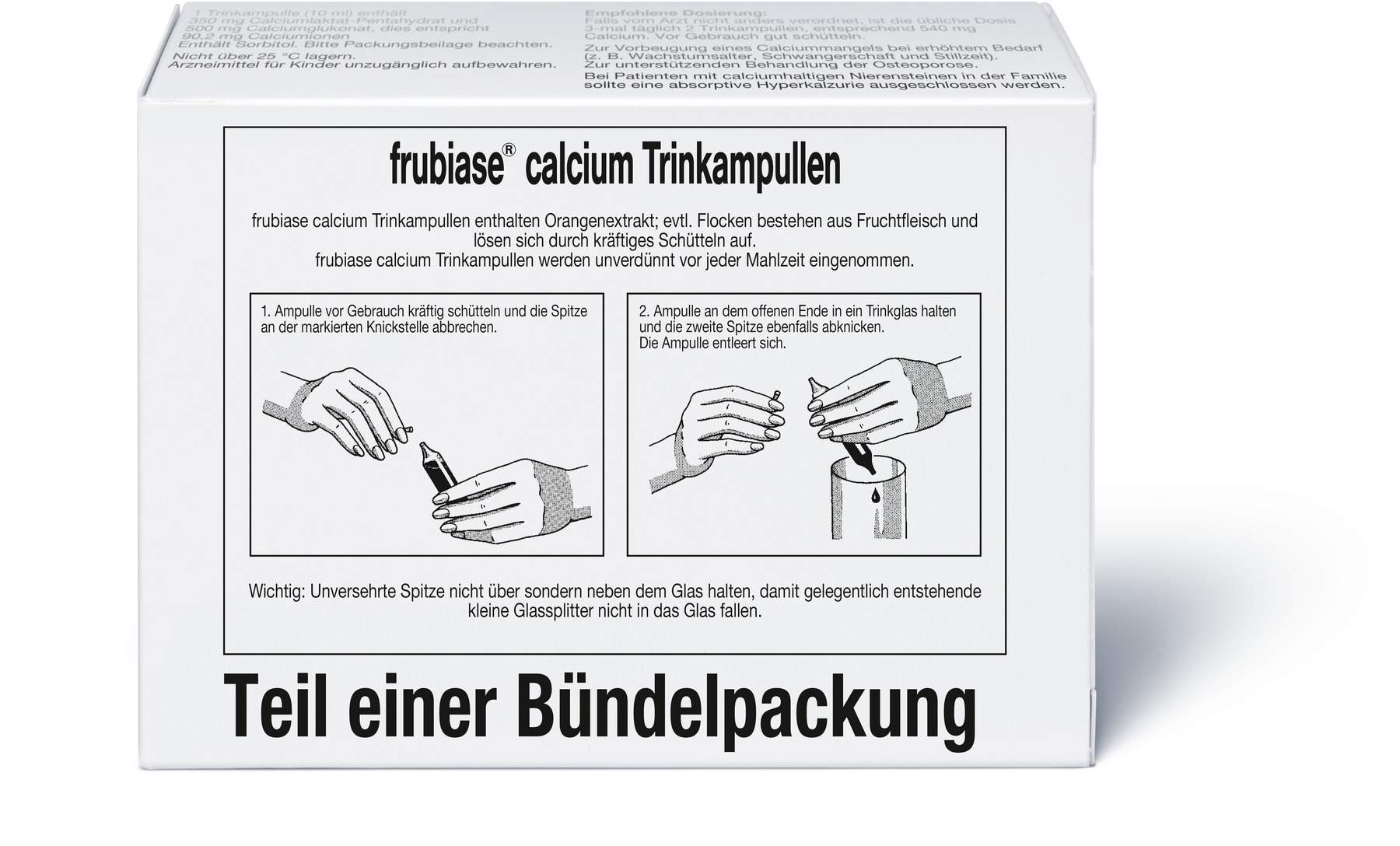 Frubiase Calcium Trinkampullen 100 Stück