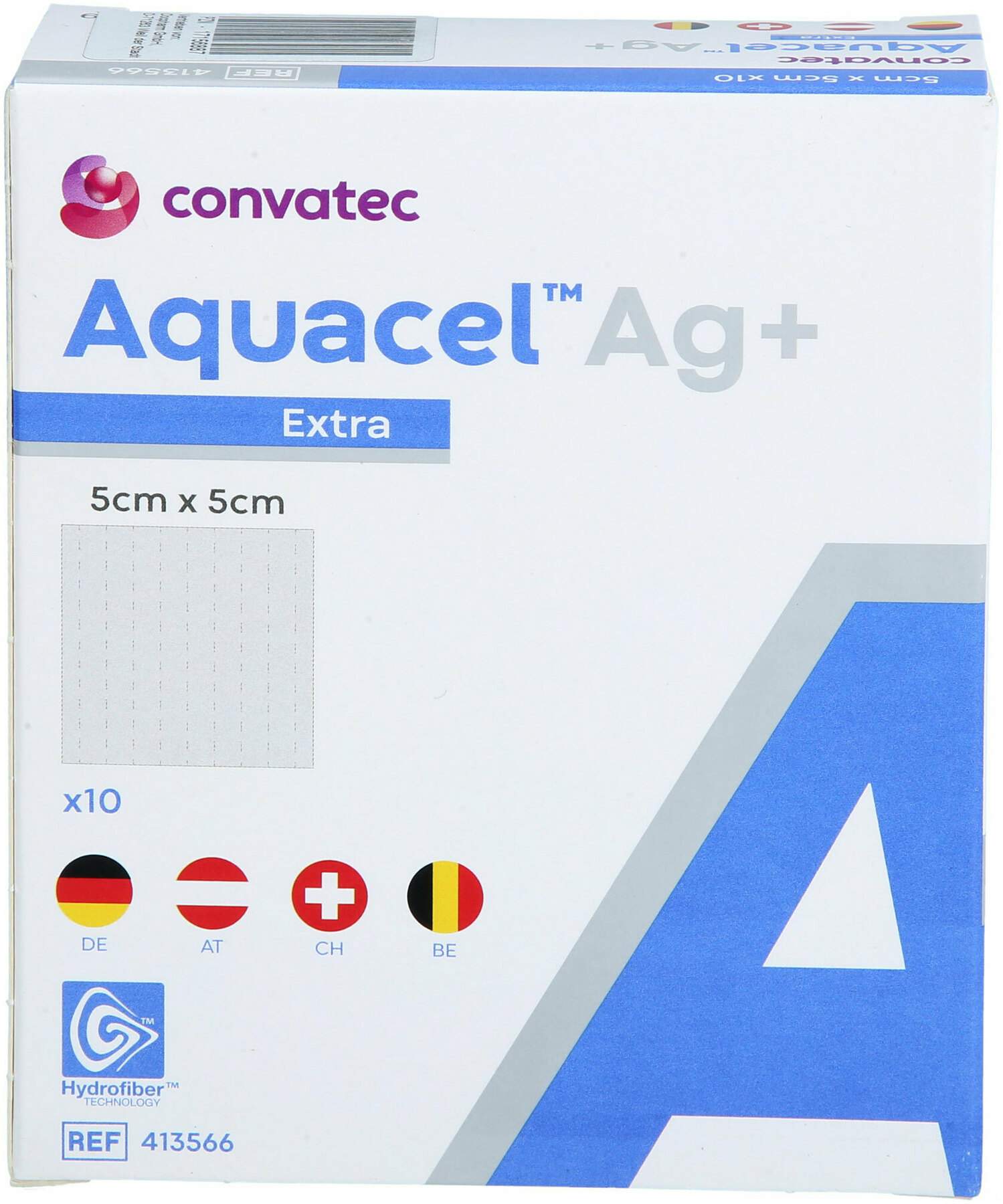 Aquacel Ag+ Extra 5x5 cm Kompressen