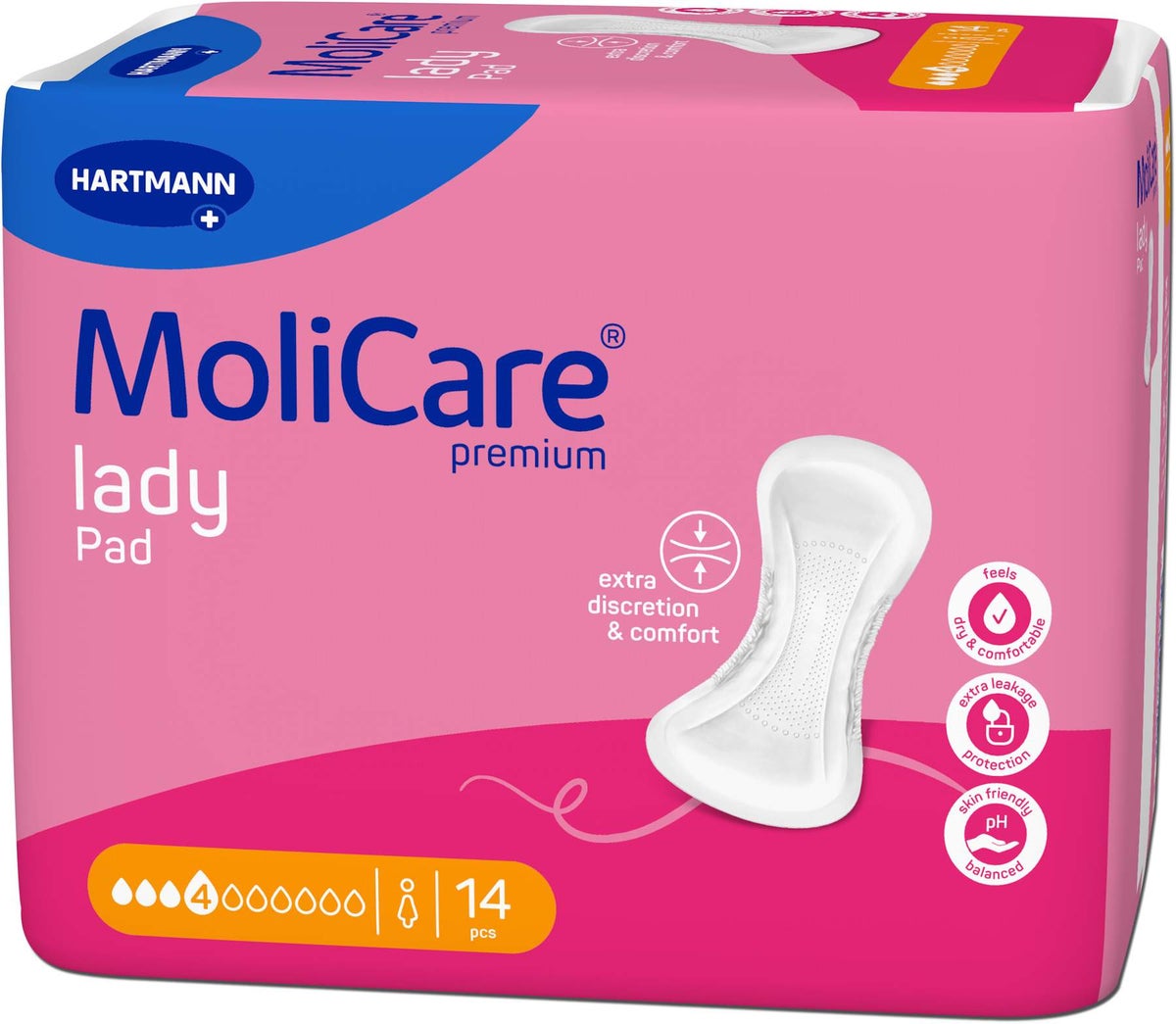 Molicare Premium lady Pad 4 Tropfen 14 Stück