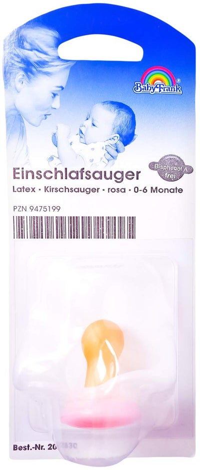 Sauger Einschlaf Kirschförmig Latex Ohne Ring 0-6 Monate Rosa