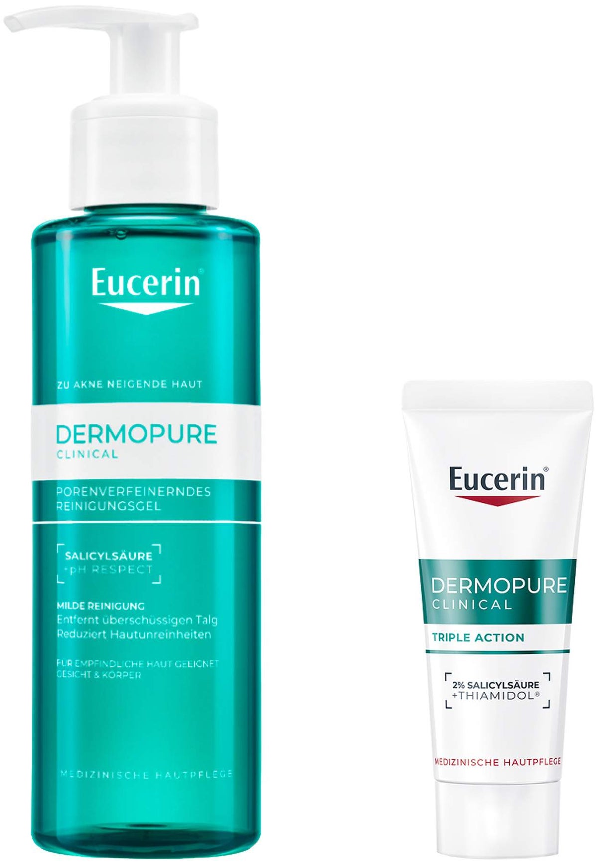 Eucerin DermoPure Clinical Reinigungsgel 200 ml + gratis Eucerin DermoPure Clinicial Triple Action 7 ml Serum