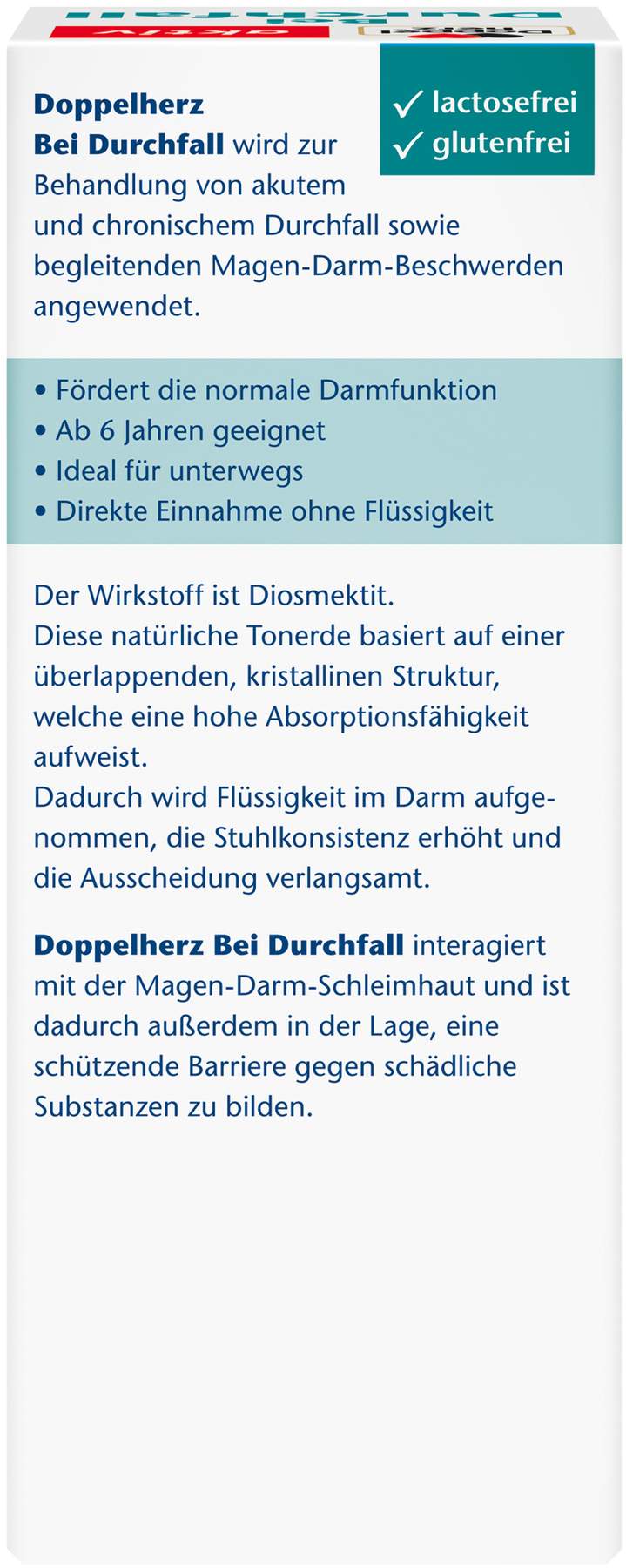 Doppelherz Aktiv bei Durchfall 10 Portionssticks