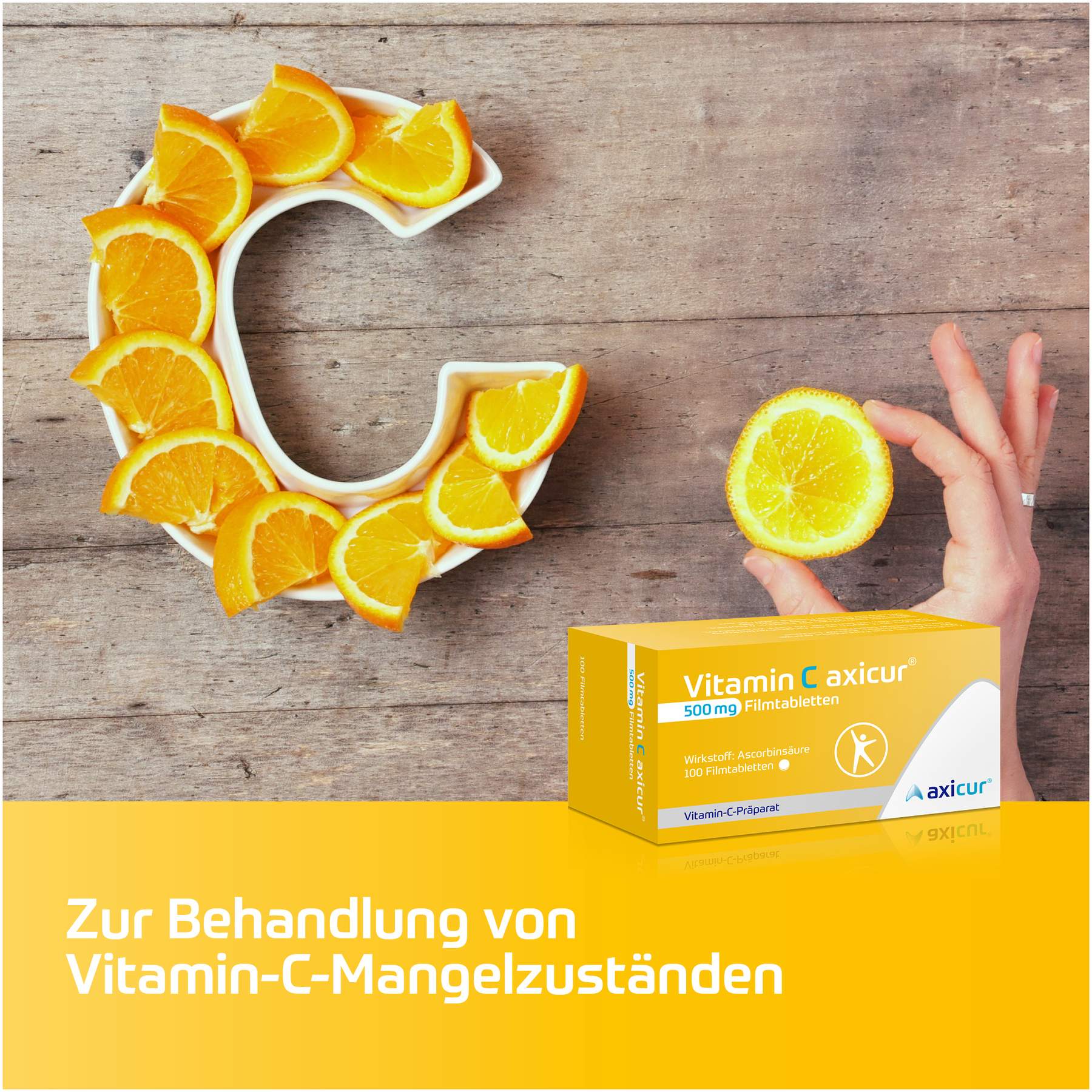 Vitamin C Axicur 500 mg 100 Filmtabletten