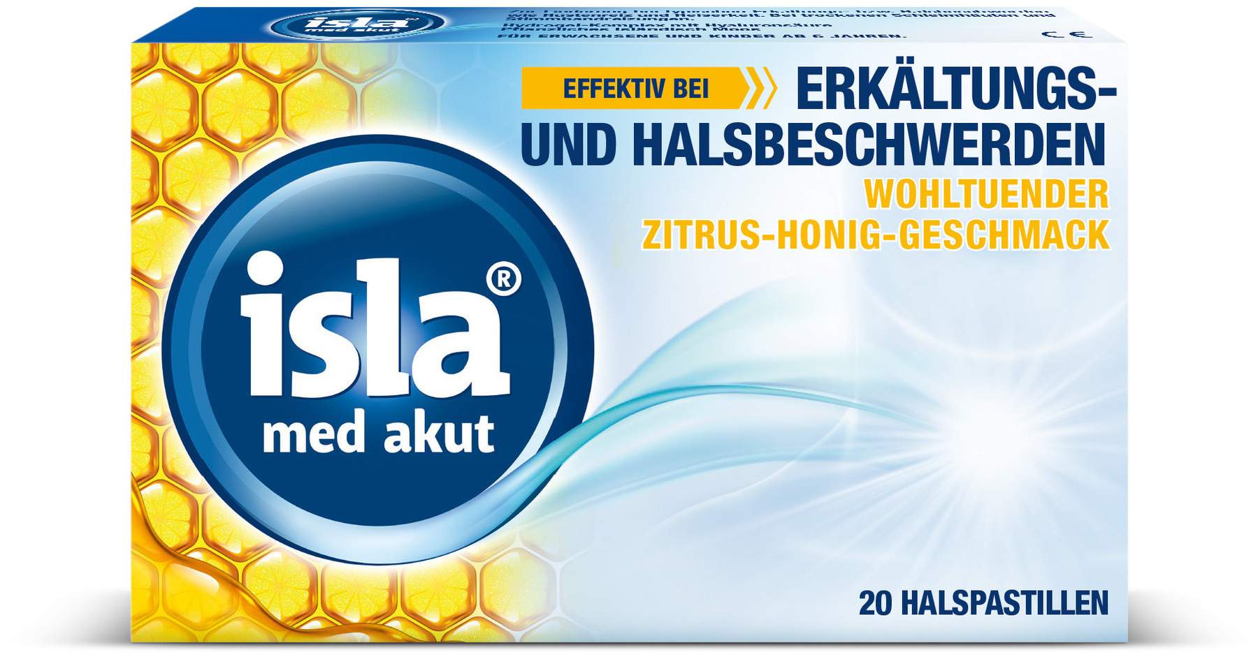 isla med akut Zitrus-Honig 20 Pastillen
