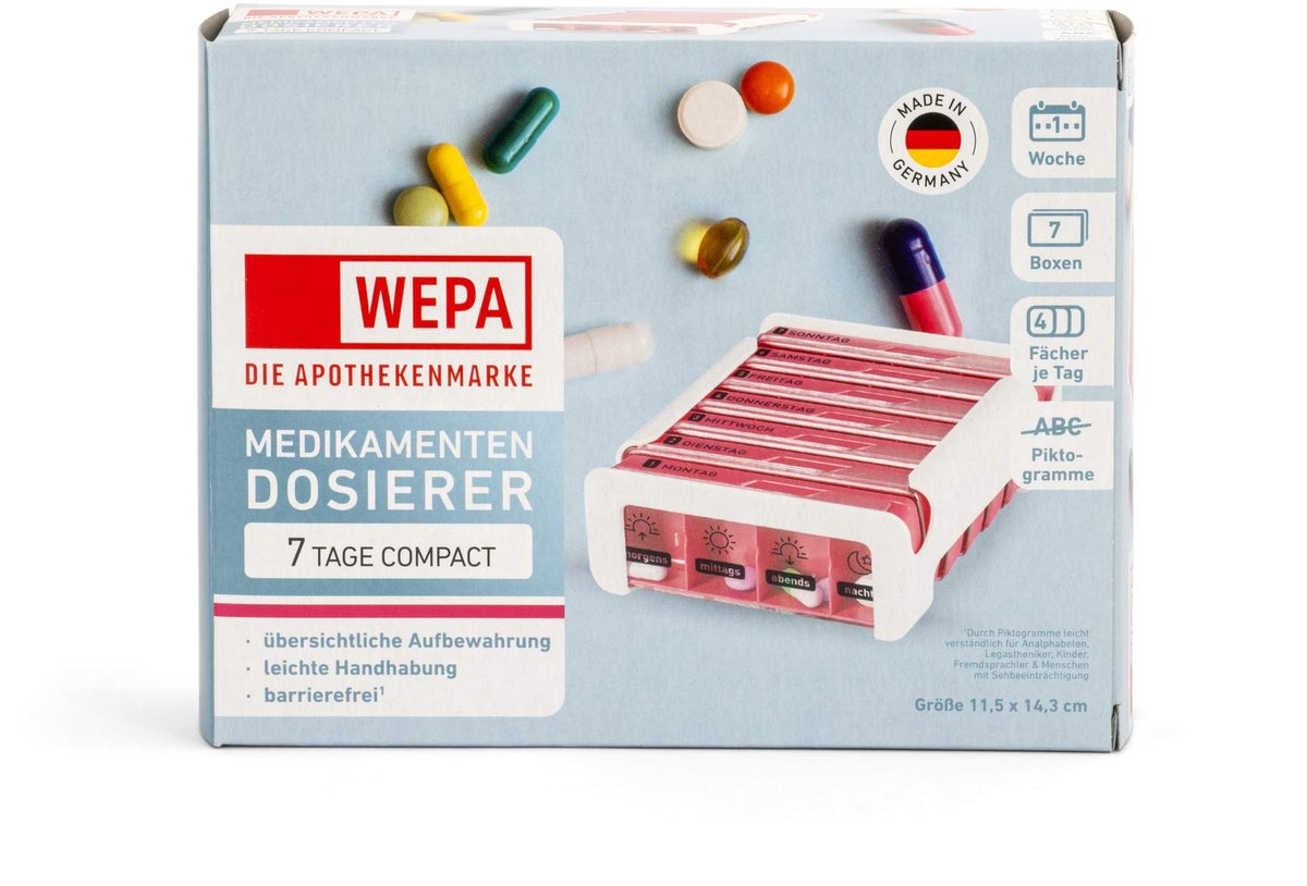 WEPA 7 Tage Compact Wochenmagazin weiß-pink