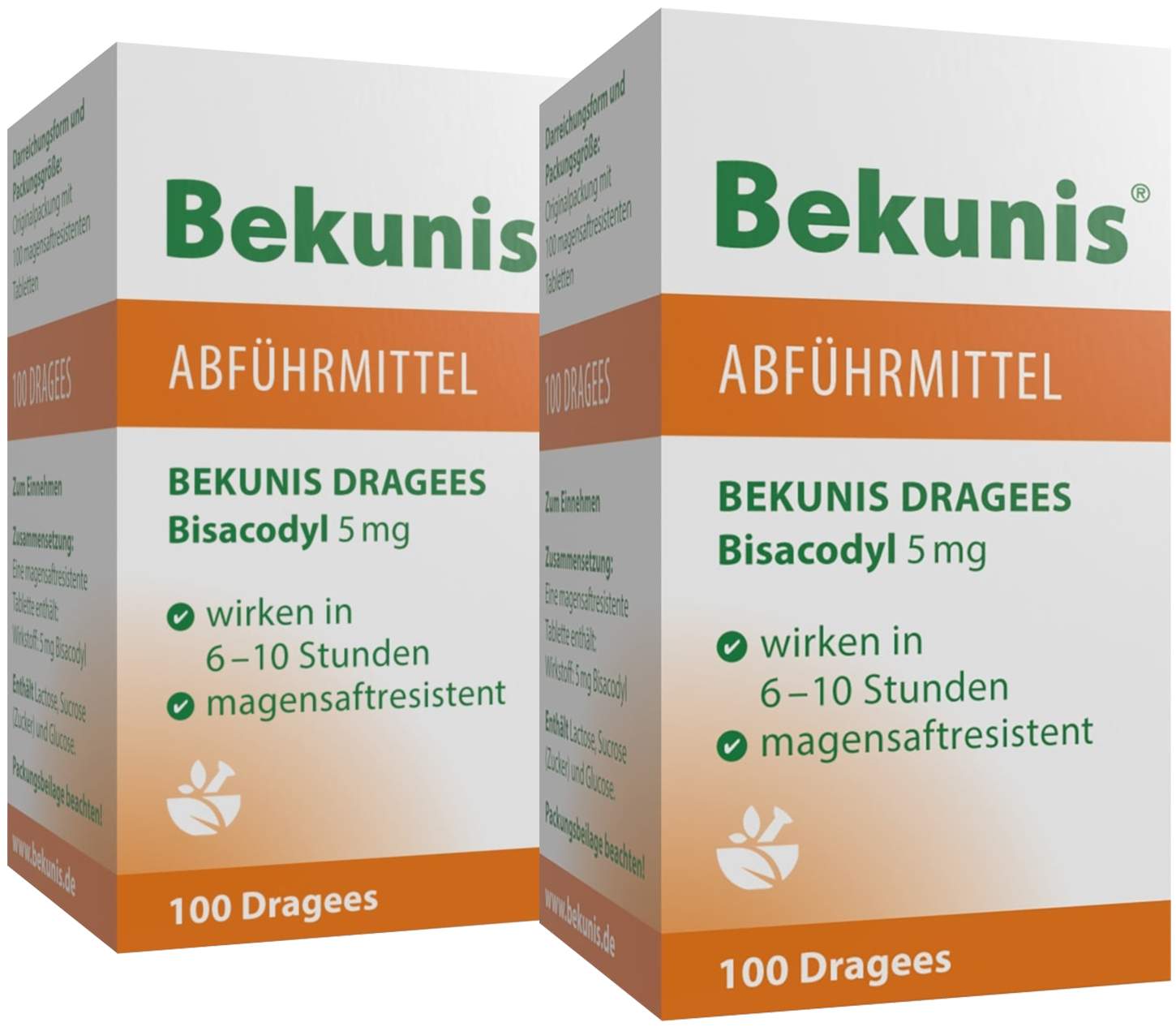 Bekunis Dragees Bisacodyl 5 mg 2 x 100 magensaftresistente Tabletten