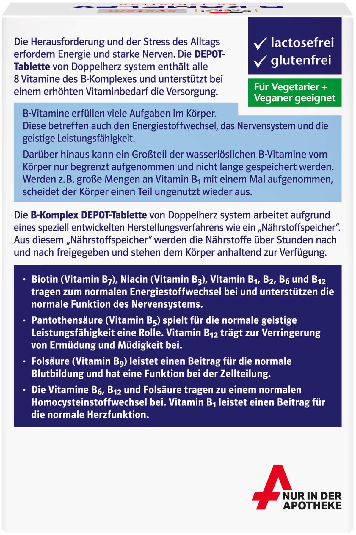 Doppelherz system B-Komplex 60 Tabletten
