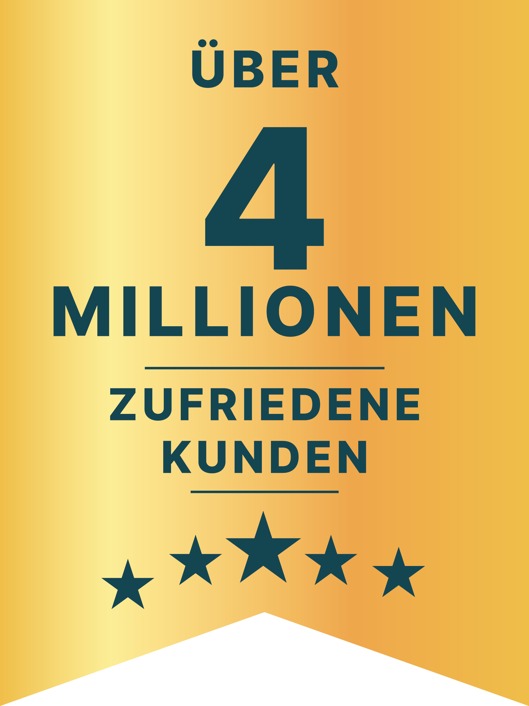 Über 4 Mio. zufriedene Kunden