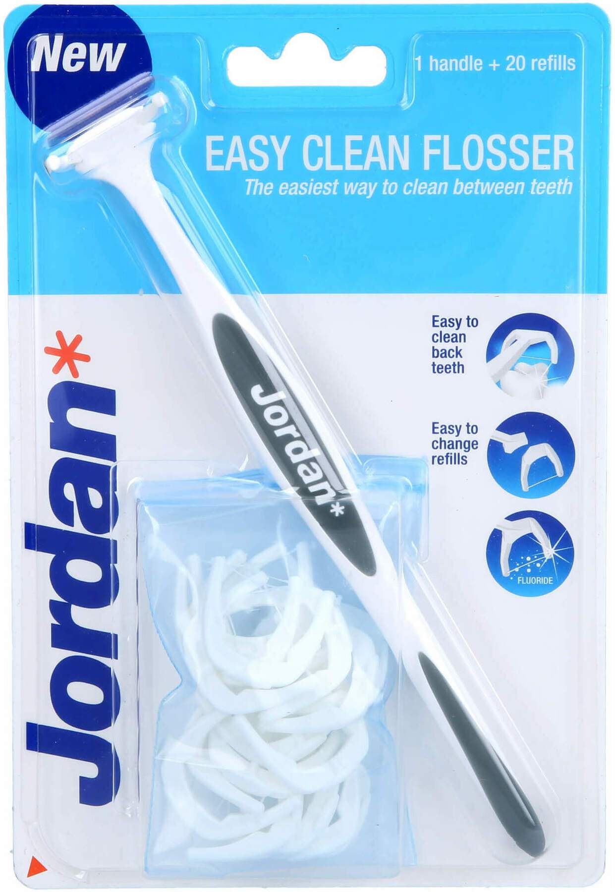 Jordan Miracle Flosser Zahnseid.Hilfe+20 Refills 1 Stück