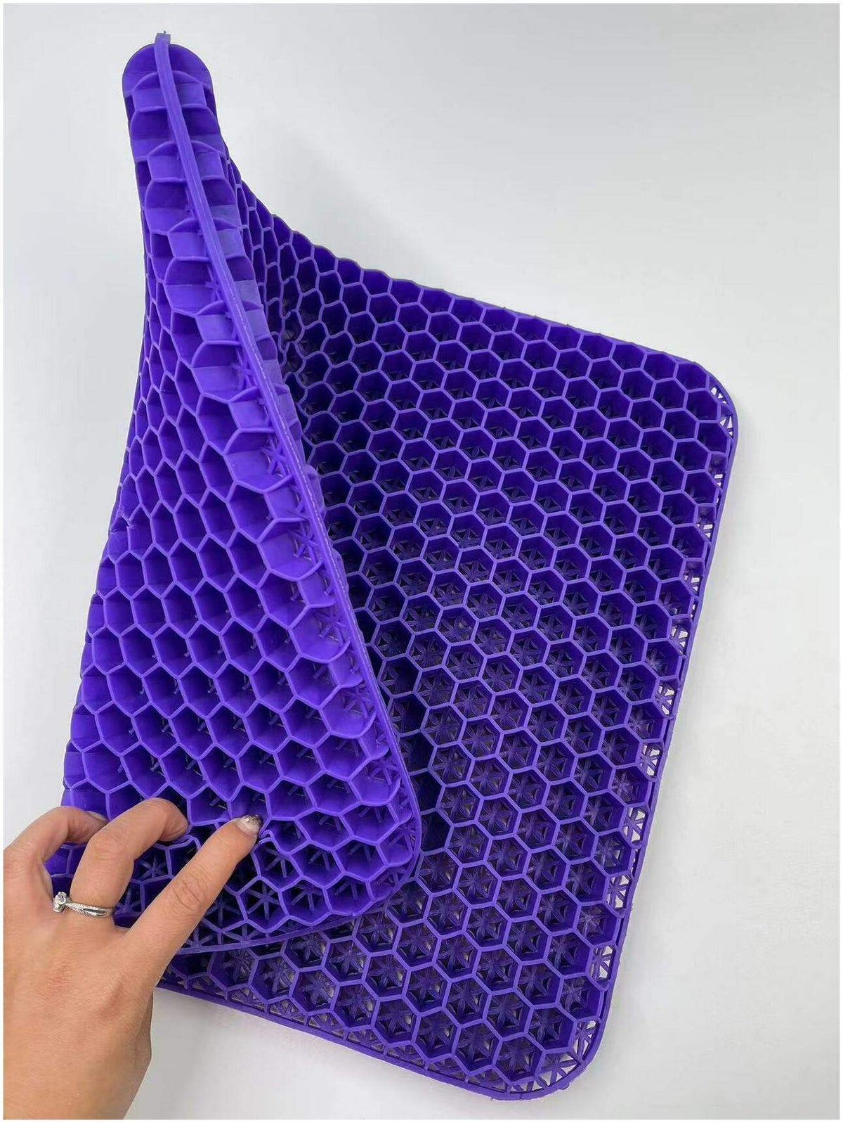 Komfort Gel-Sitzkissen Violett inkl. Bezug