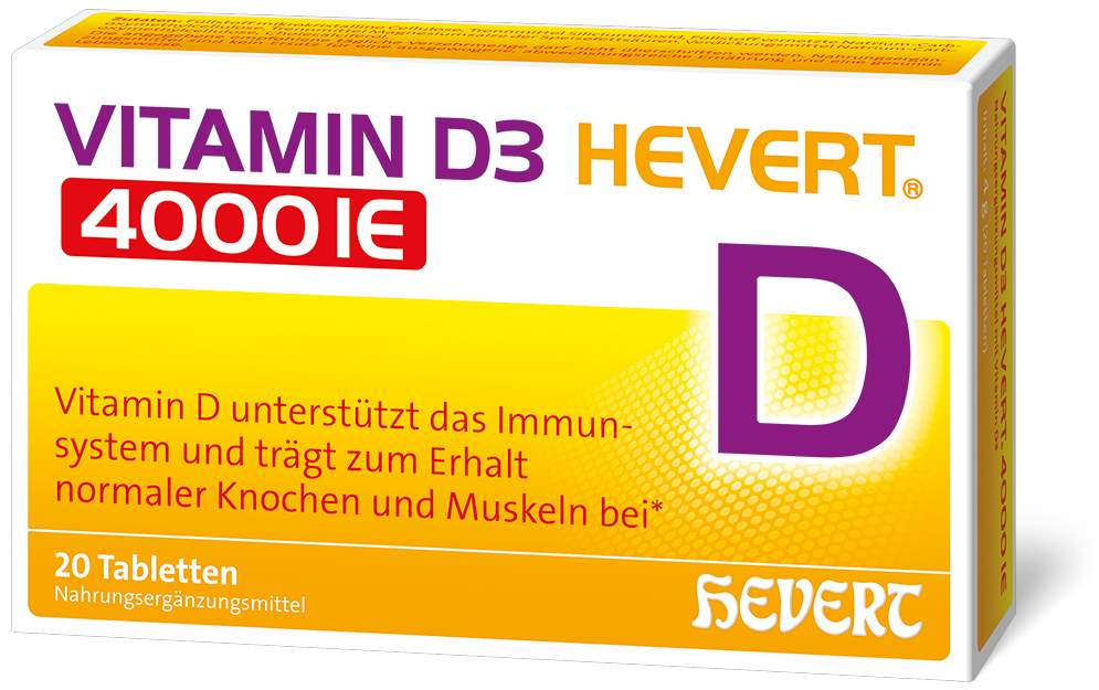 Vitamin D3 Hevert 4000 I.E. 20 Tabletten