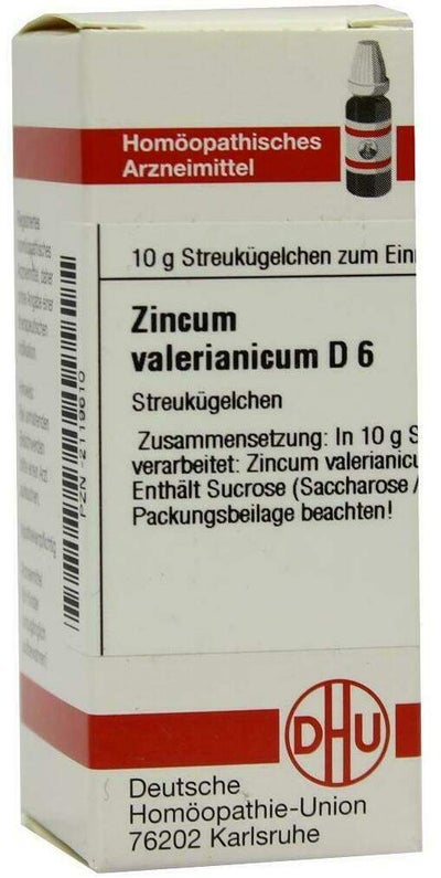 Dhu Zincum Valerianicum D6 10 G Globuli