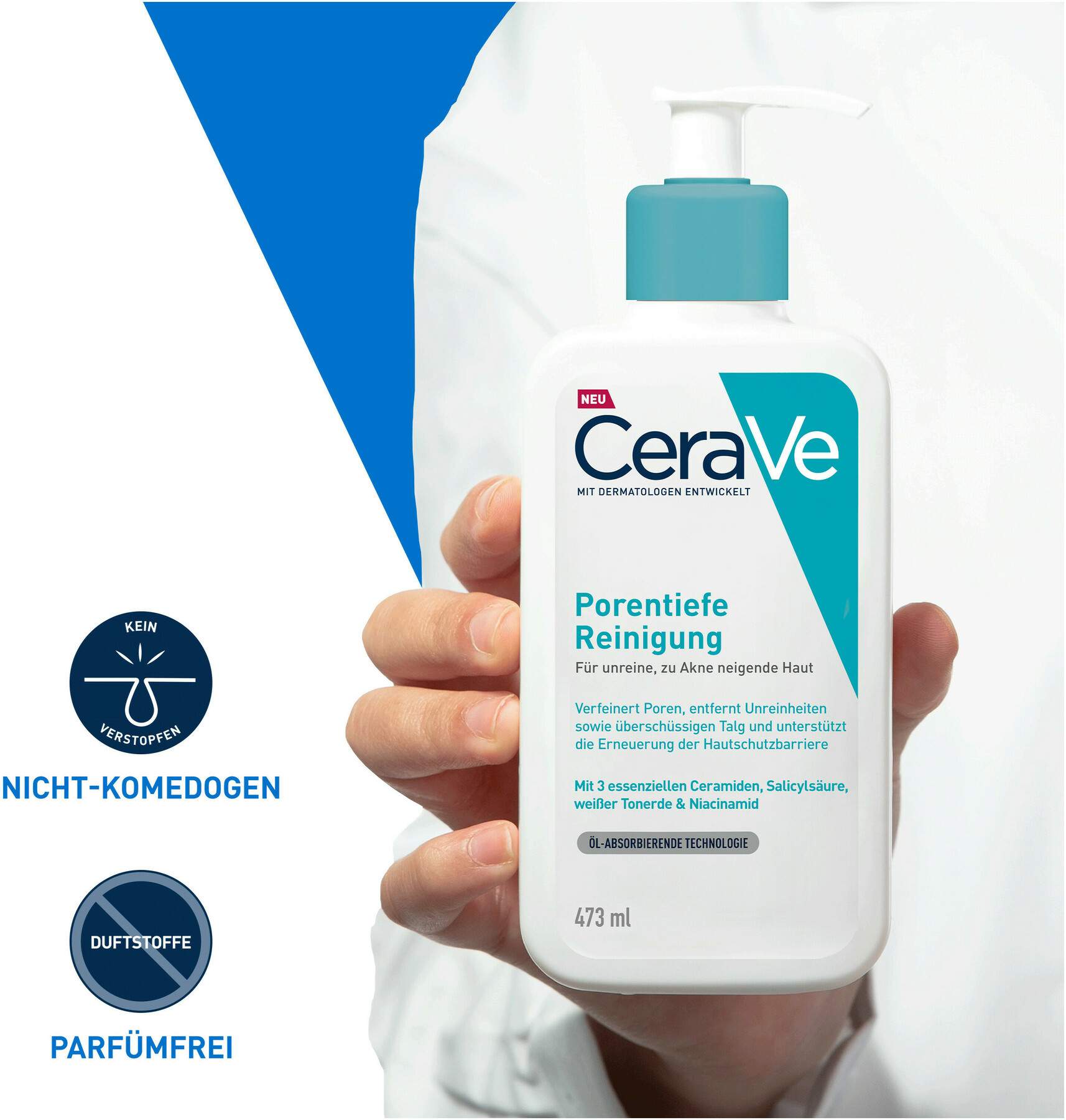 Cerave porentiefe Reinigung 473 ml Gel