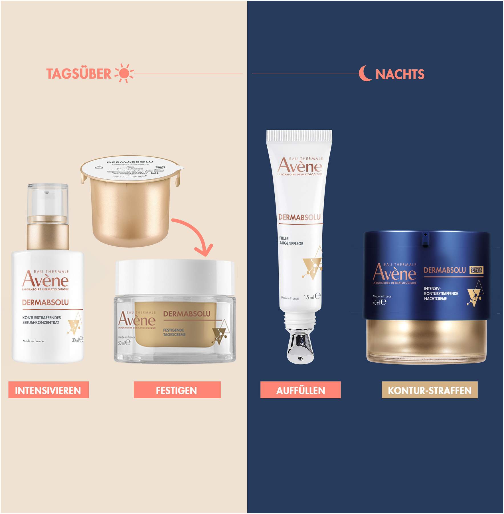 Avene Dermabsolu Tagescreme Nachfüllpack 50 ml