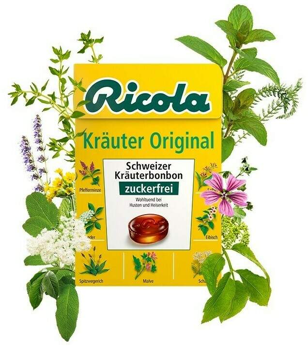 Ricola Box Kräuter zuckerfrei 50 g